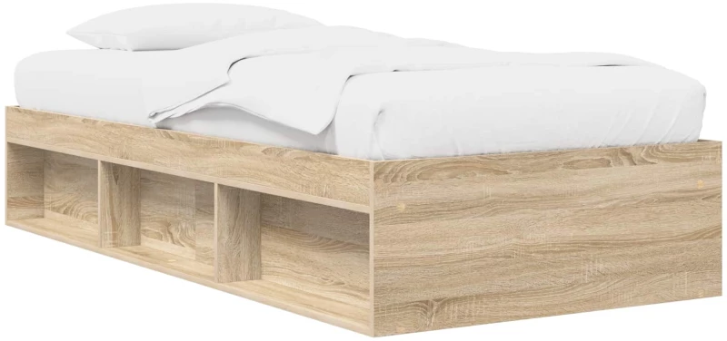 vidaXL Σκελετός κρεβατιού με αποθήκευση Sonoma Δρυς 80 x 200 cm