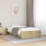 vidaXL Σκελετός Κρεβατιού Sonoma Δρυς 80 x 200 cm Επεξεργασμένο Ξύλο