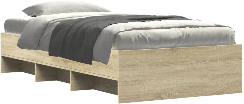 vidaXL Σκελετός Κρεβατιού Sonoma Δρυς 80 x 200 cm Επεξεργασμένο Ξύλο