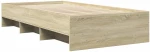 vidaXL Σκελετός Κρεβατιού Sonoma Δρυς 80 x 200 cm Επεξεργασμένο Ξύλο