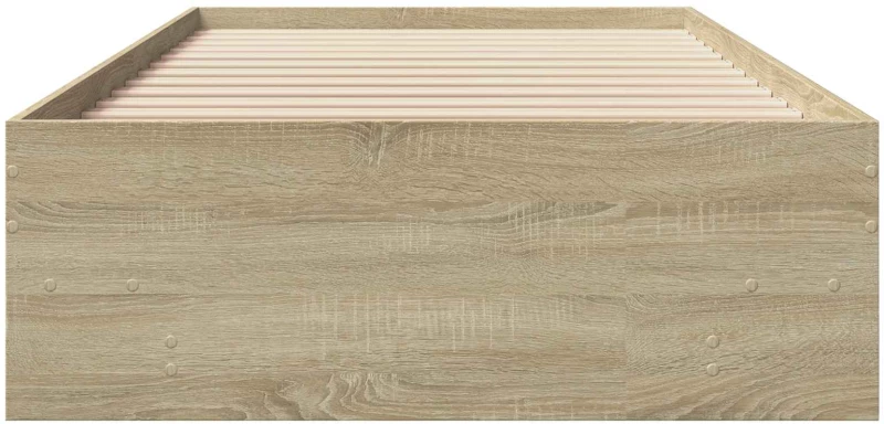 vidaXL Σκελετός Κρεβατιού Sonoma Δρυς 80 x 200 cm Επεξεργασμένο Ξύλο