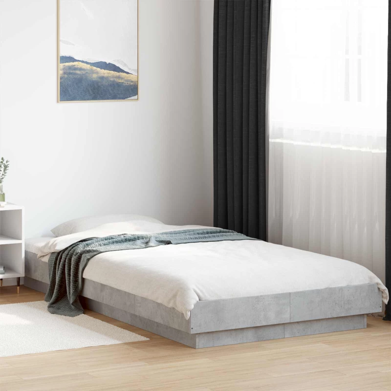 vidaXL Κρεβάτι δαπέδου Γκρι Σκυροδέματος 80 x 210 cm
