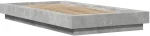 vidaXL Κρεβάτι δαπέδου Γκρι Σκυροδέματος 80 x 210 cm
