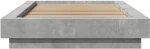 vidaXL Κρεβάτι δαπέδου Γκρι Σκυροδέματος 80 x 210 cm