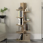 Βιβλιοθήκη Tree Megapap χρώμα sapphire oak 45x21,4x121,8εκ.