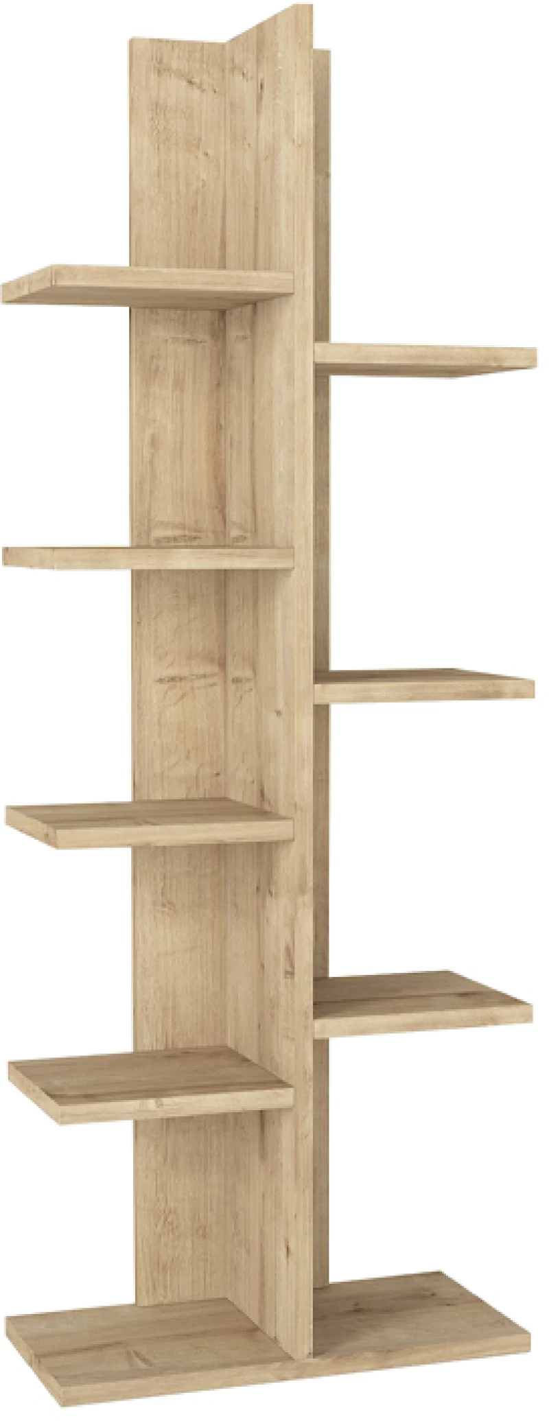 Βιβλιοθήκη Tree Megapap χρώμα sapphire oak 45x21,4x121,8εκ.