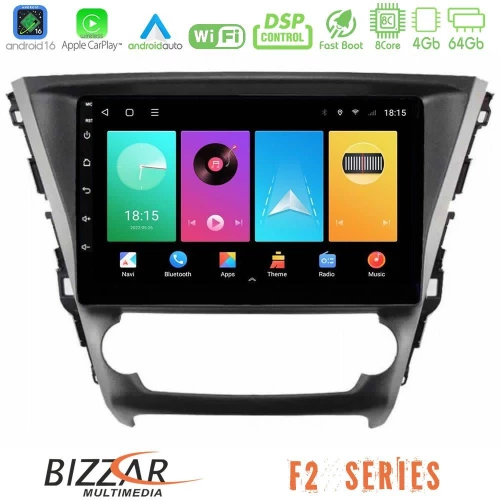 Bizzar F2 Series 8Core Android16 4+64GB  Toyota Avensis 2015-2018 Navigation Multimedia Tablet 9"