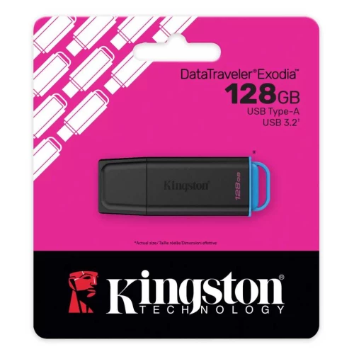Kingston DataTraveler Exodia G2 128GB USB 3.2 Stick - Μαύρο