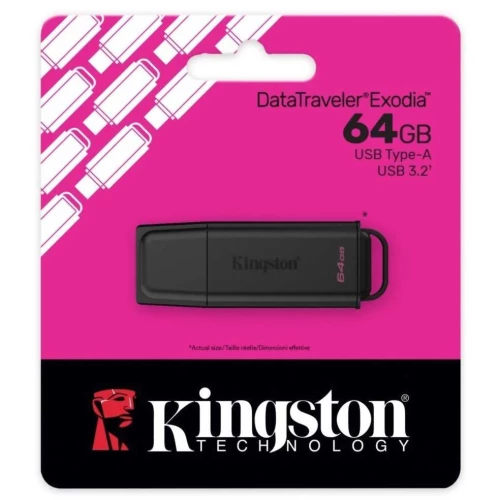 Kingston DataTraveler Exodia G2 64GB USB 3.2 Stick - Μαύρο