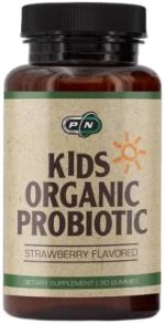 PURE Nutrition USA Kids Organic Probiotic | Strawberry [30 Μασώμενα δισκία]