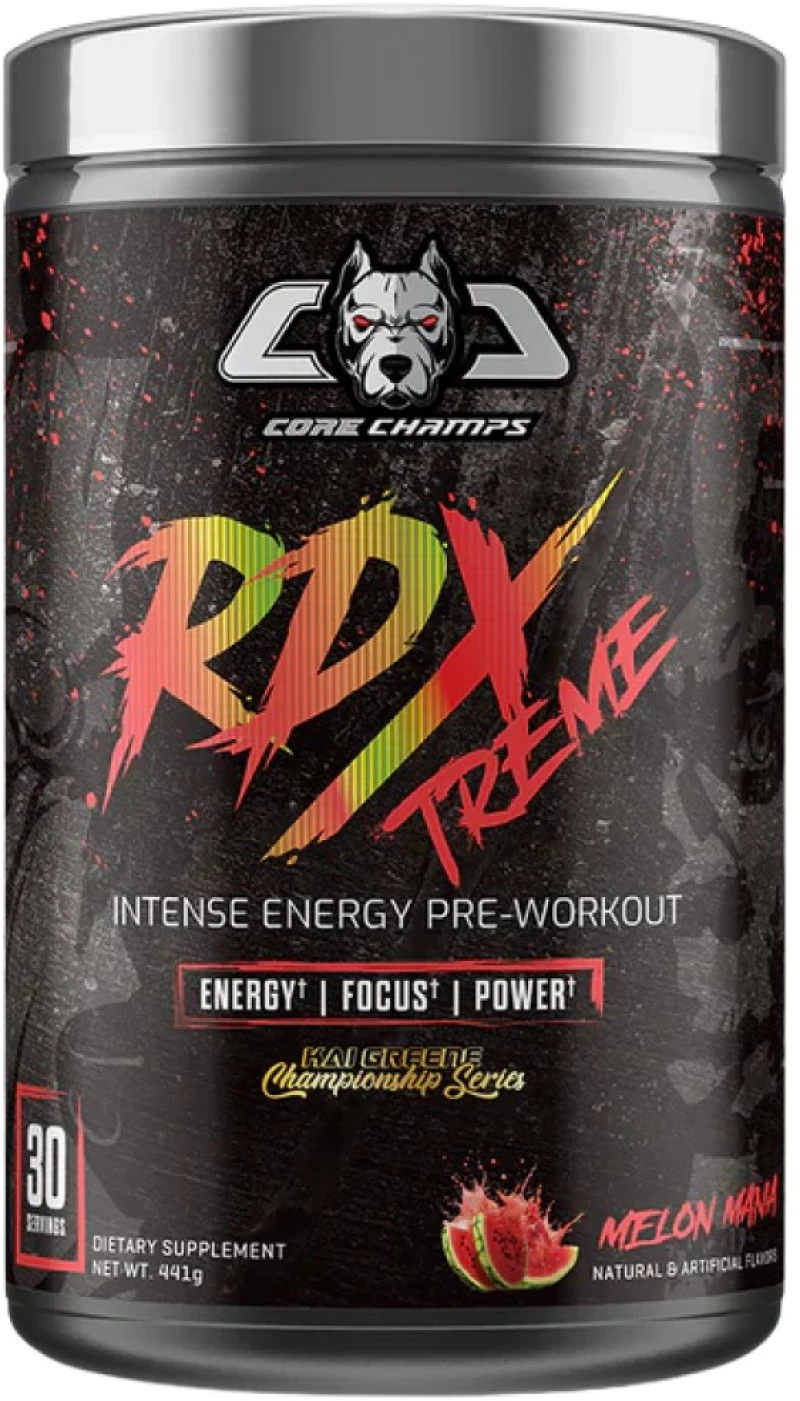 Core Champs by Kai Greene RDX Extreme | Intense Energy Pre-Workout [441 Γραμμάρια] Καρπούζι