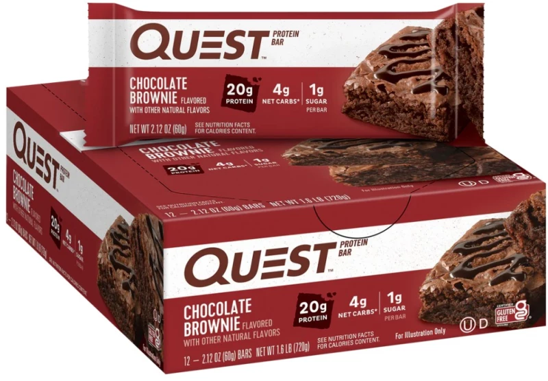 Quest Nutrition Quest Bar | Different Flavors [12 x 60 Γραμμάρια] Σοκολάτα μπράουνι