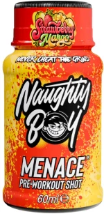 Naughty Boy Menace Pre-Workout Shot [60 ml] Φράουλα και μάνγκο