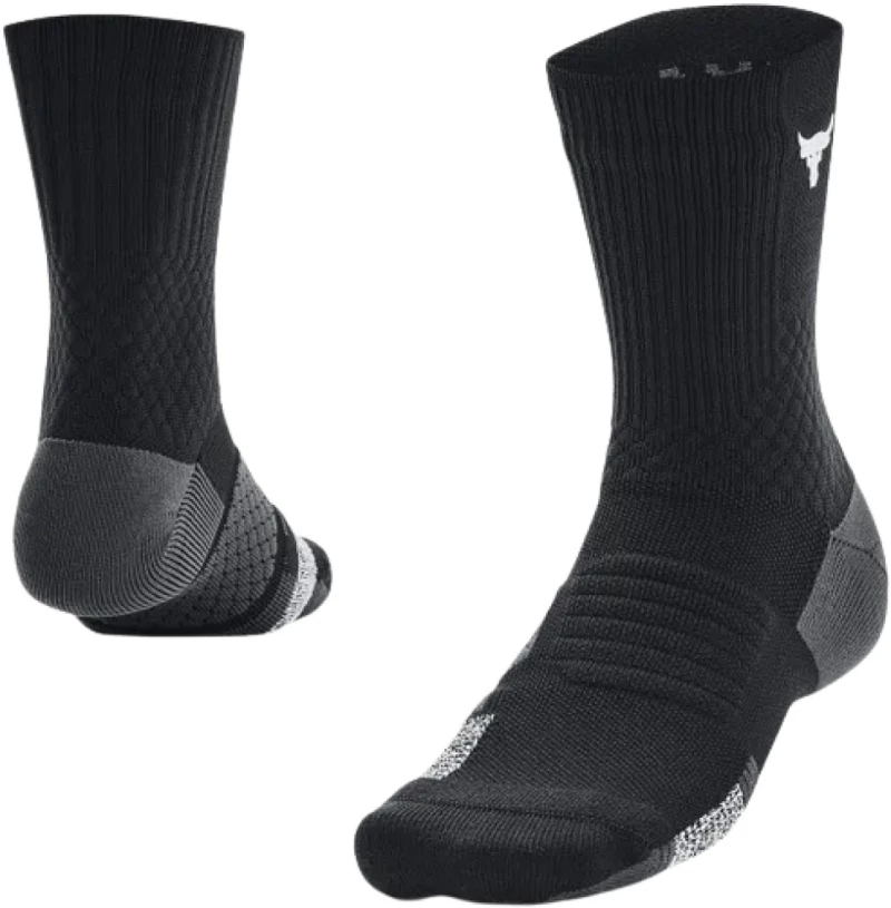 Under Armour Rock UA AD Playmaker Mid Unisex Socks - Black [2 τμχ.] Μαύρο, M