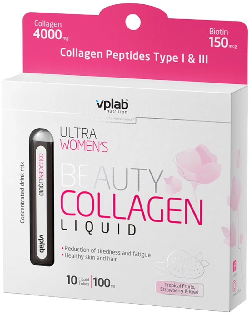 VPLab Beauty Collagen Liquid Shots [10 x 10 ml] Τροπικά φρούτα