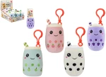PMS Λούτρινο Μπρελόκ Boba Bubble Tea Plush Clip On 15cm – (PM456164)