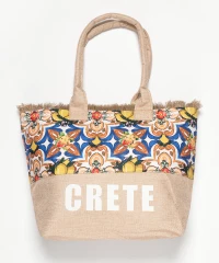 Τσάντα με χερούλι (49cm x 15cm x 34cm) λεμόνι 1 CRETE - -