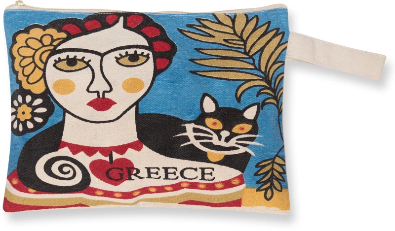 Πορτοφόλι καραβόπανο (20cm x 13cm) canvas 10 rhodes - -