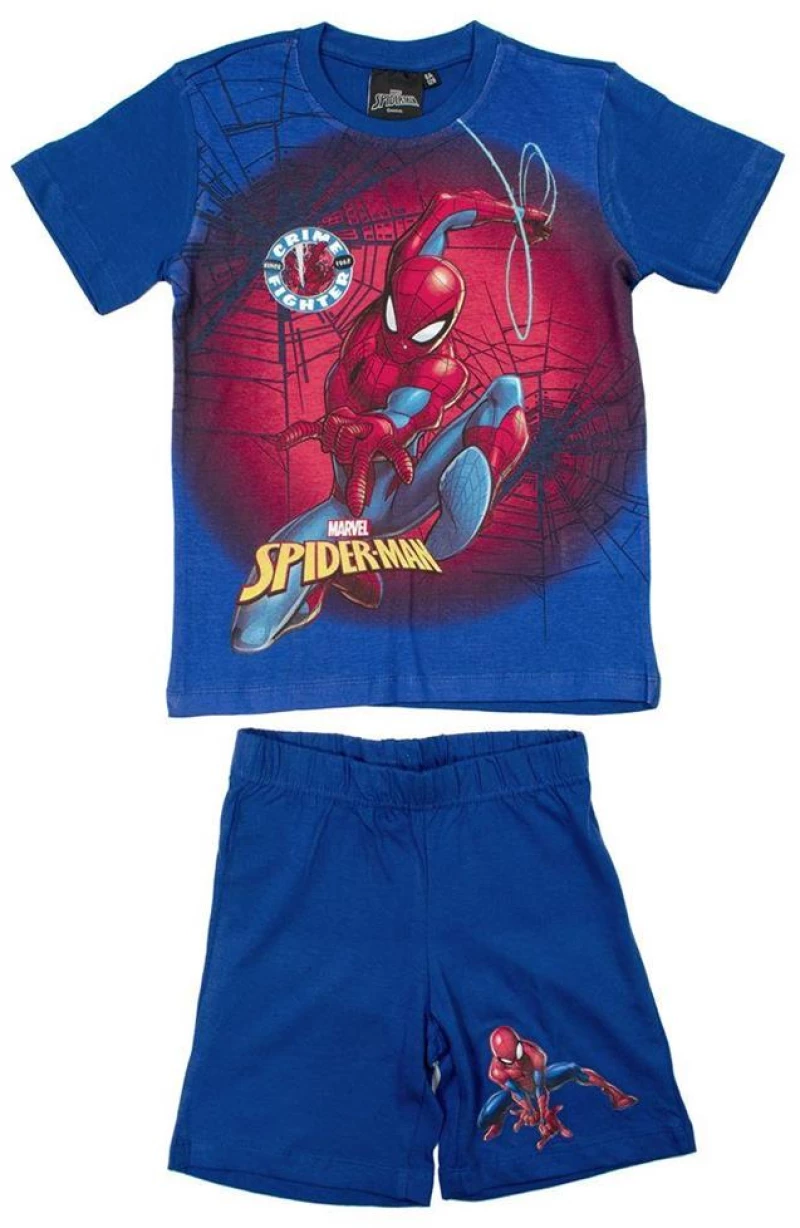 Ρουχαλάκια Καλοκαιρινά Σετ 2 Τεμ. Marvel Spider-Man 68 100% Cotton Jersey Blue - 3