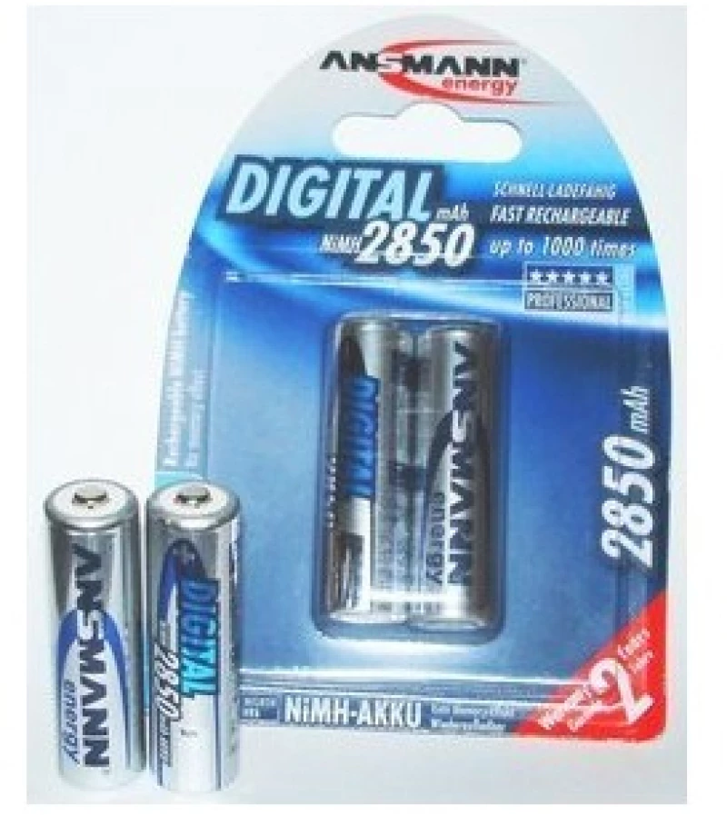 1x2 Ansmann NiMH rech. battery 2850 Mignon AA 2650 mAh DIGITAL (5035082)