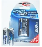 1x2 Ansmann NiMH rech. battery 2850 Mignon AA 2650 mAh DIGITAL (5035082)