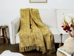 ΚΟΥΒΈΡΤΕΣ & ΡΙΧΤΆΡΙΑ CHUNKY KNITTED PLAID 125X150CM A2 TX0077