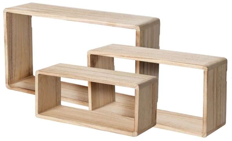 ΡΑΦΙΈΡΕΣ/ΡΆΦΙΑ ΤΟΊΧΟΥ DISPLAY RACK WOOD SET 3PCS MB5000140