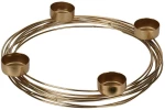 ΚΕΡΙΆ & ΚΗΡΟΠΉΓΙΑ TEALIGHT HOLDER 26CM 4CUPS GOL A98806230