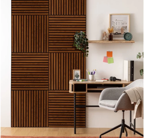 3D Πάνελ τοίχου Colva Atmosphera - 60x60cm - Dark Wood