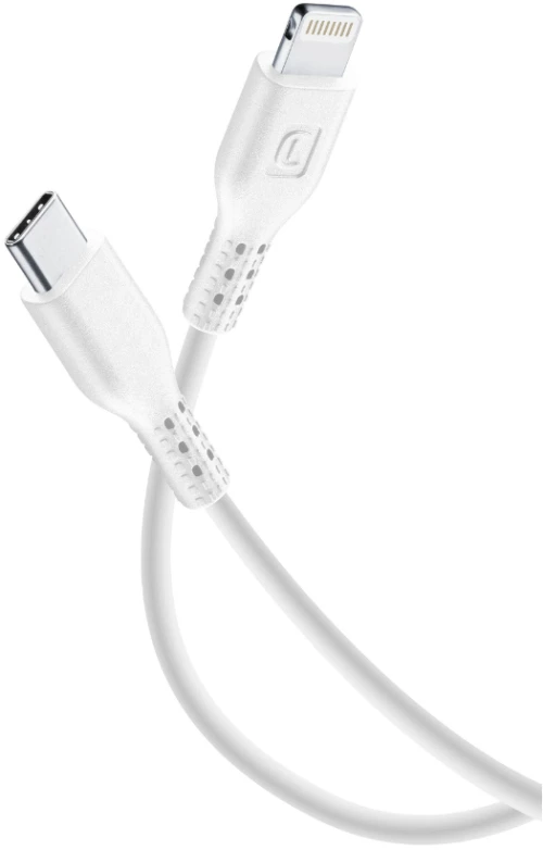 Cellular Line 347863 Usb Καλώδιο Συγχρονισμού Και Φόρτισης Type-c/lightning (2m) Λευκό