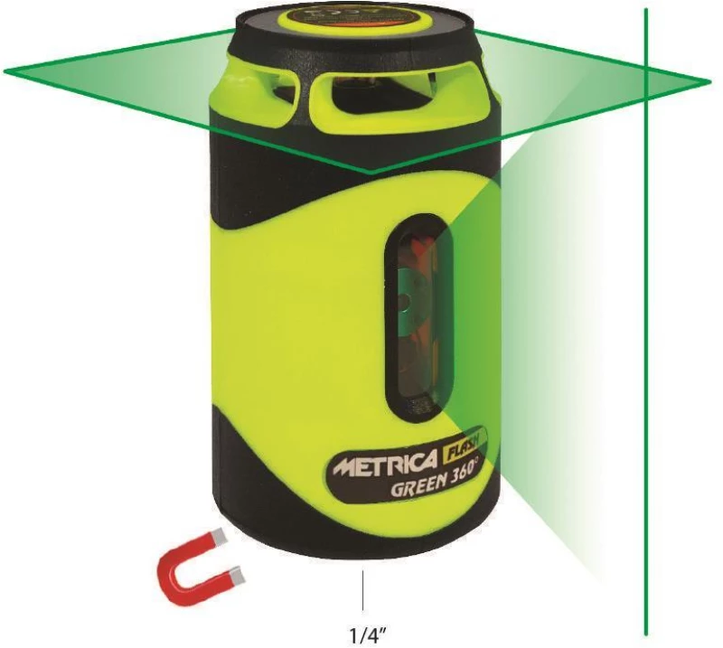Αλφάδι laser FLASH GREEN 360° πράσινη δέσμη 40m