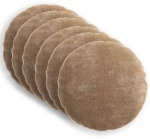 vidaXL Κάλυμμα Μαξιλαριού 6 τμχ. HEERLEN Καφέ Ø 30 cm Ύφασμα Chenille