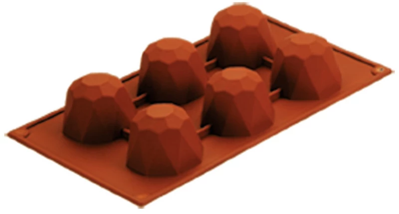 Καλούπι Σιλικόνης Στρογγυλό 6x92 ml 30×17,5×2,5 εκ.