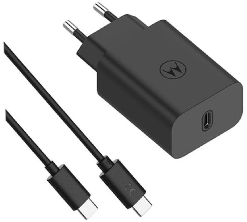 Motorola SJMC332 TurboPower charger 33 watt USB-A to USB-C with cable black