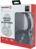 SWISSTEN WIRELESS TRIX HEADPHONES BLACK