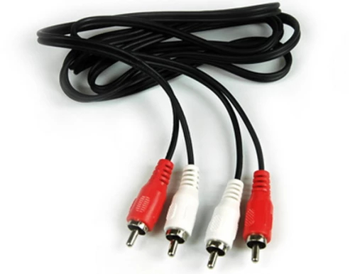 1.5m M/F 2RCA Jack To 1RCA Plug Nickel
