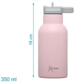 Kiokids Παγούρι Θερμός 350ml Ροζ