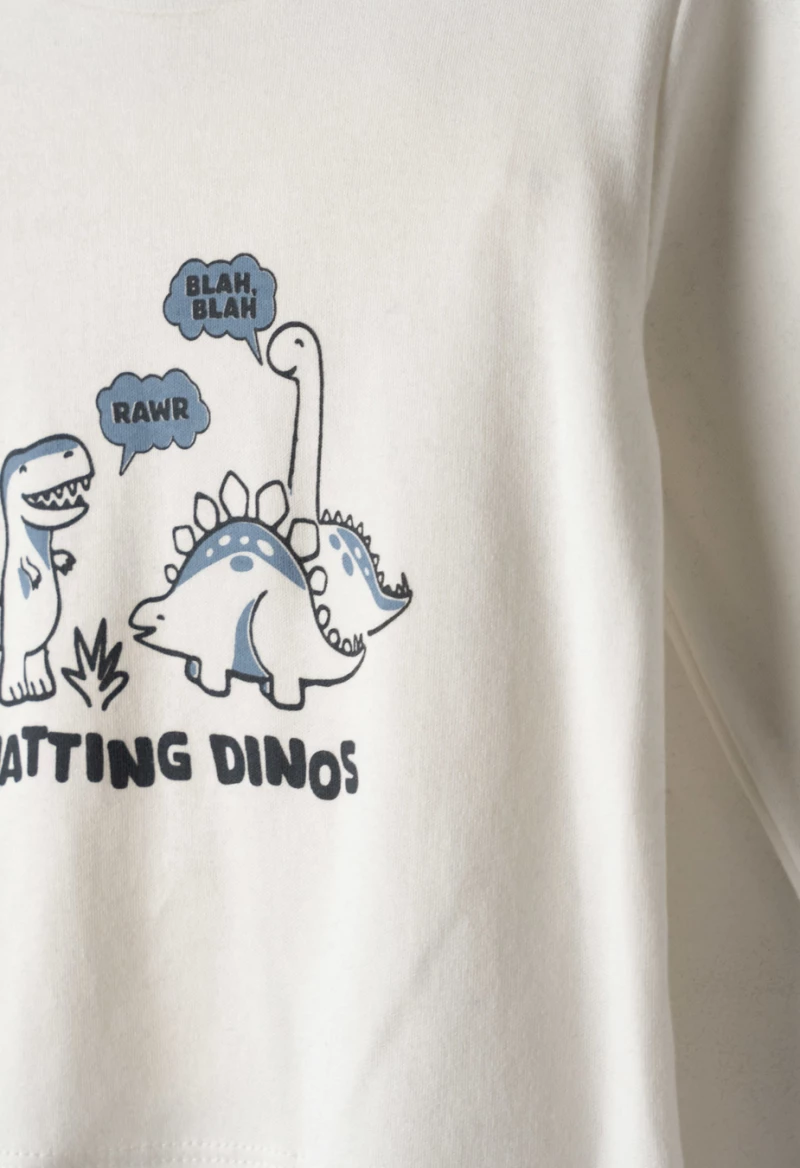 Hashtag Παιδικό Σετ Φόρμας 3Τμχ Με Ζακέτα Φούτερ Dino Kickers, Μπλε