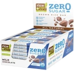 RiceUP! Brown Rice Bar Zero Sugar [20 x 18 Γραμμάρια] Σοκολάτα γάλακτος