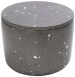 Δοχείο Με Καπάκι TZB111 10x10x9cm Dark Grey Espiel Τσιμέντο