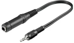 Καλώδιο Ήχου  3.5mm Αρσενικό σε 6.35mm Θηλυκό (Μαύρο) (OEM)