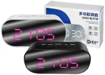 DT-6506 Ρολόι Ψηφιακό Καθρέφτης 13*6.5*3.5cm Ρεύματος/Μπαταρίας (Λευκό) (OEM)