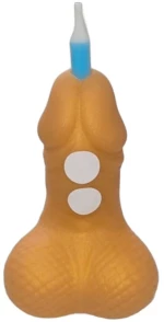 DIABLO PICANTE - PENIS BIRTHDAY NUMBER CANDLE GOLDEN
