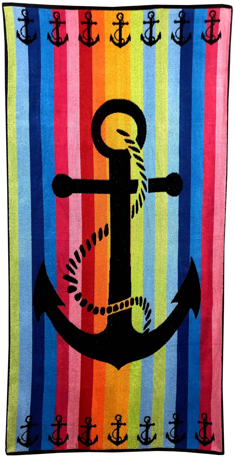 Πετσέτα Θαλάσσης ΚΟΜΒΟΣ Βελουτέ Zakar Design 7 Cotton 100% 85x160