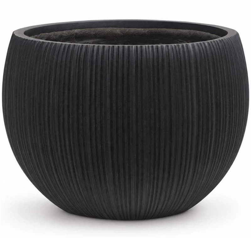 Κασπώ Antica C-4280-8 48x48x37,5cm Black Supergreens Πηλός