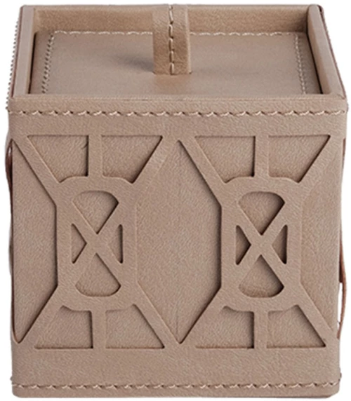 Κουτί Αποθήκευσης FER207 9x9x9cm Beige Espiel Τεχνόδερμα
