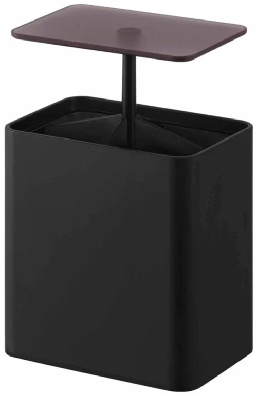 Δοχείο Αποθήκευσης Για Μπατονέτες Tower Push Up YMZK10285 9,6x6,6x10,8cm Black Yamazaki Σιλικόνη,ABS