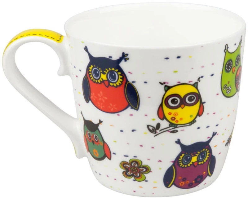 Κούπα Owls Colourful Animals 1120571400 450ml Multi-White Könitz Πορσελάνη