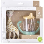 Sophie La Girafe Σετ δώρου με Ποτήρι non drip & Σόφι καμηλοπάρδαλη S850809