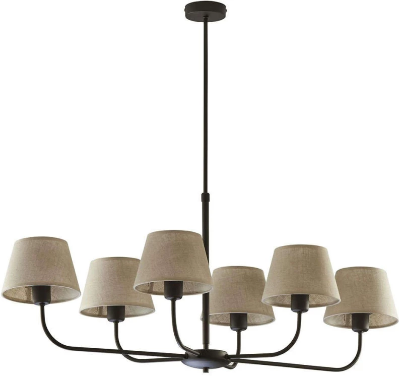 Φωτιστικό Οροφής Chicago 3999 6xΕ27 15W 100x90cm Beige TK Lighting